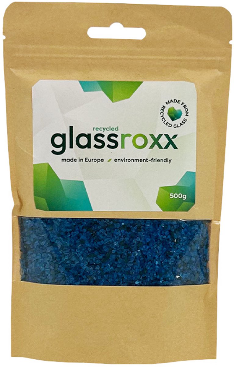 Glassroxx small koninklijk blauw zakje 500gr