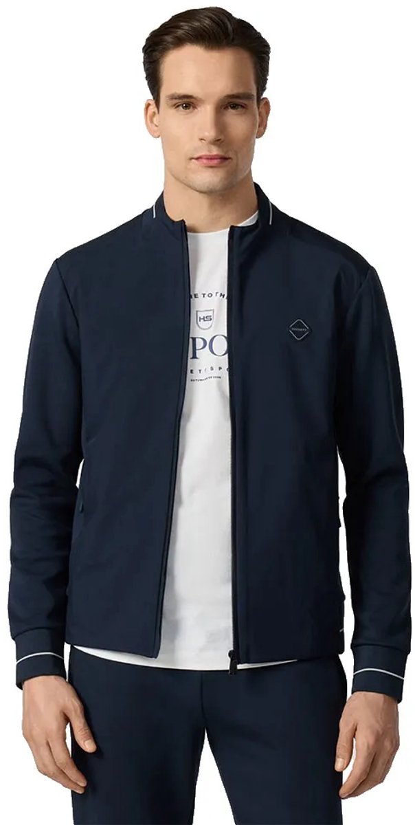 Hackett Hm5800114 Sweatshirt Met Rits Blauw XL Man
