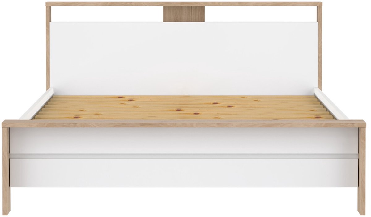 Giga Living Bed Jackson - Wit Hoogglans - 160x200cm