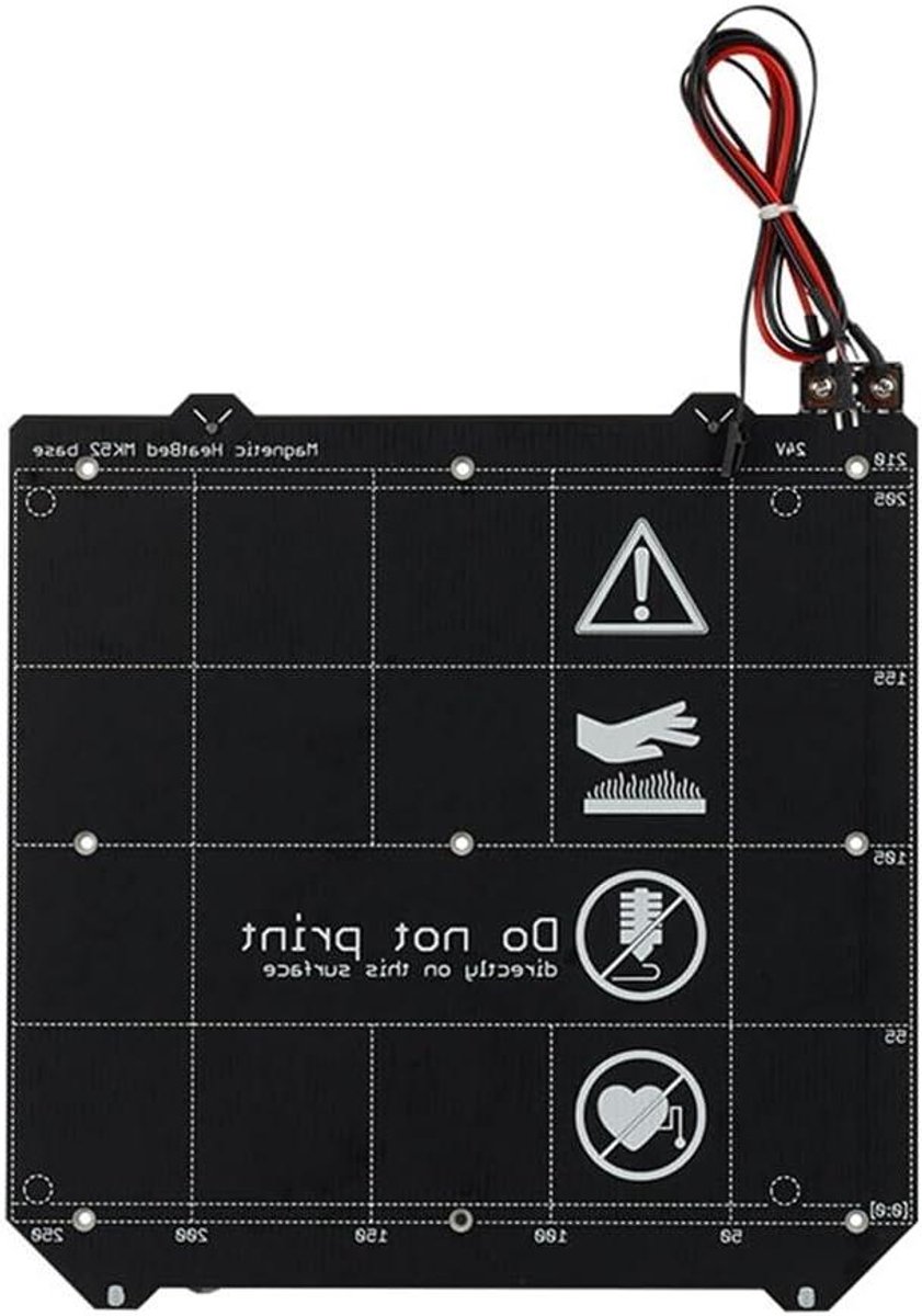Printer Uitbreidingskaart - Hot Bed Module - 3D Print Stabiliteit - Verbeterde Warmteverdeling - PCB - Zwart