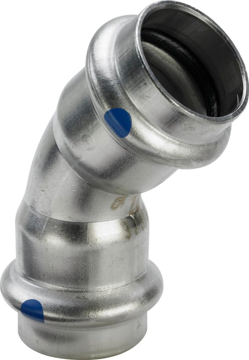Viega Sanpress Inox LF-bocht 45 graden, d 18mm roestvrij staal Model 2326LF, 664893