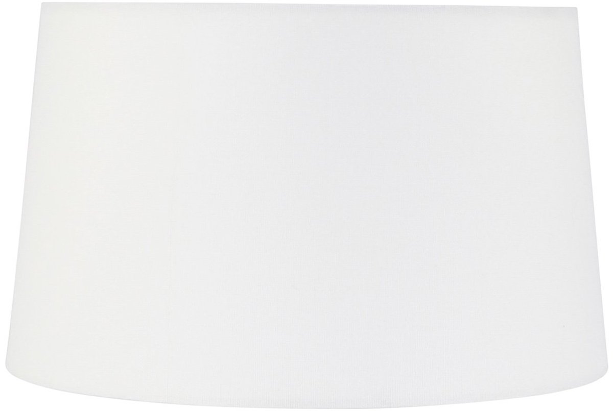 Witte linnen lampenkap K58942S Ø30cm met E27 support - Modern design - Mexlite Kappen