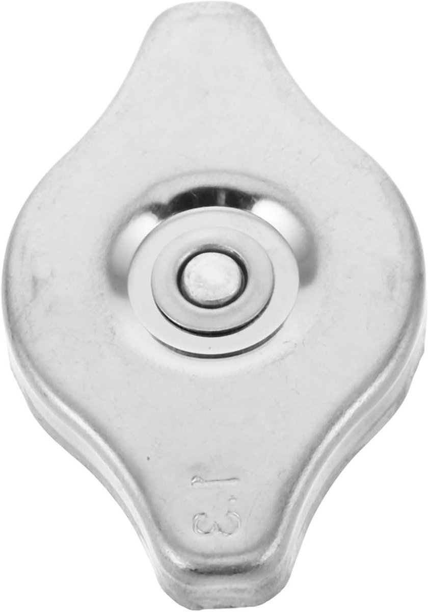Radiatordop - Koelvloeistof dop - Motoronderhoud - Roestvrij staal - 6.7 x 4.3 x 2.2 cm - Zilver