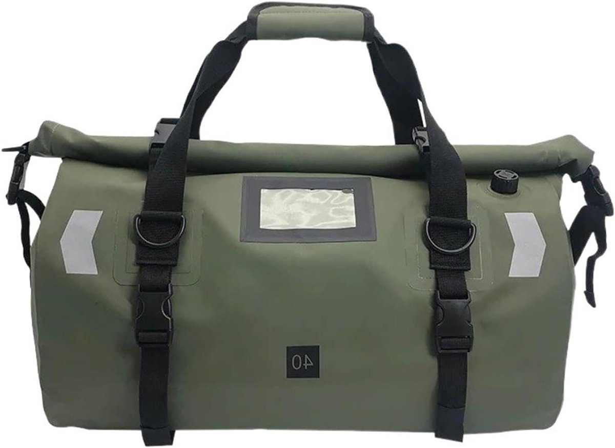 Motorbagage Koffer - Reistas Motor - Lange Reizen - Modulair Ontwerp - 40L 66L - Groen