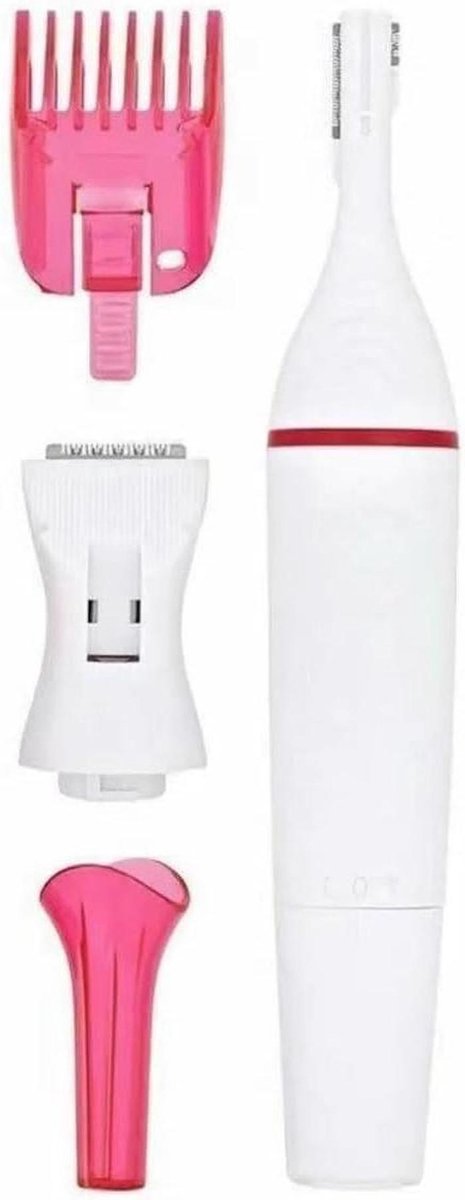 Elektrische Trimmer Kit - Grooming Set Vrouwen - Persoonlijke Verzorging - 4-in-1 Multifunctioneel - Lichtgewicht Compact - Wit