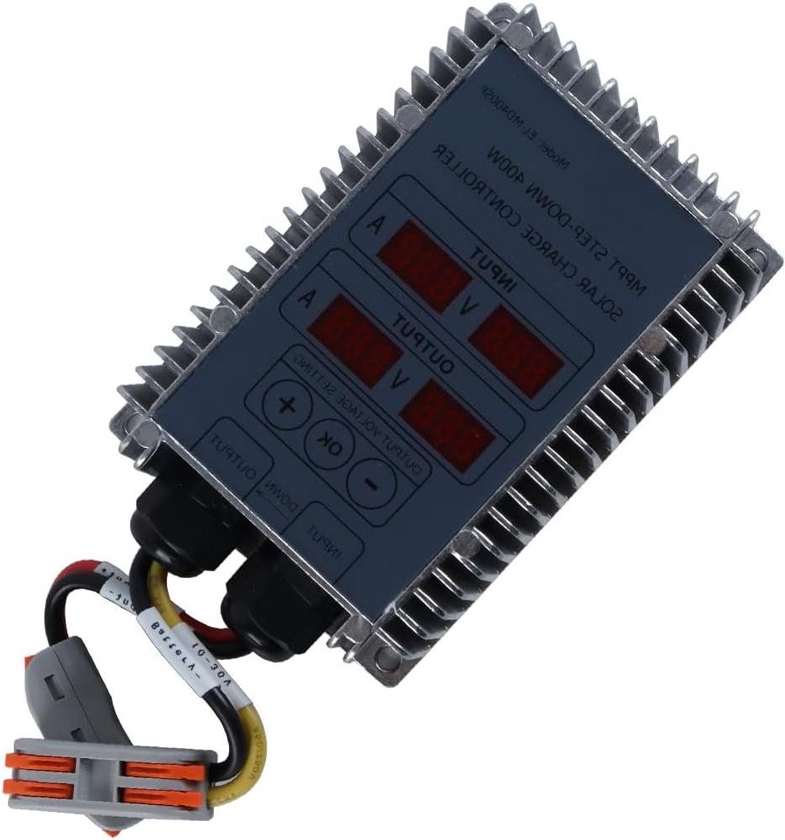 Solar Laadregelaar - MPPT Controller - Zonne-energie Systemen - Hoge Tracking Efficiëntie - 12 x 8 x 4 cm - Zwart
