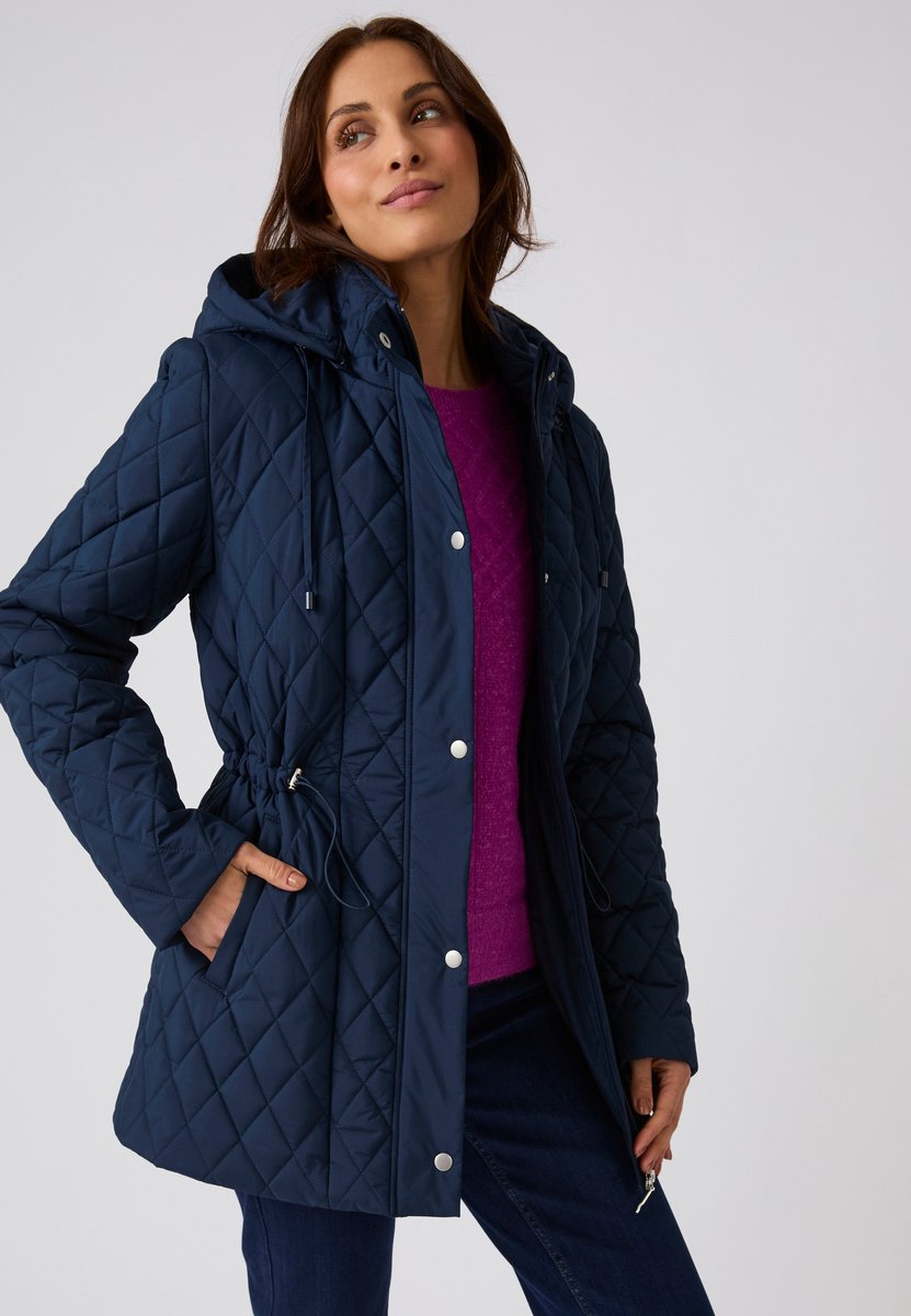 Damart - Gewatteerde parka - Dames - Blauw - 54-56 (XXL)