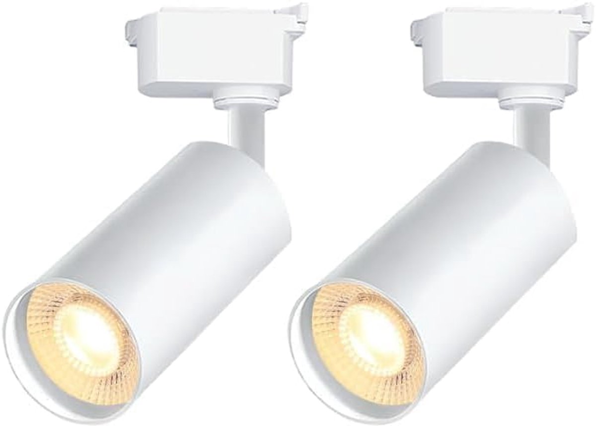 2-Lichts 20W Dimbaar – Witte LED Railspot Koppen (Zonder Rails) – Geschikt voor H-Type Rai