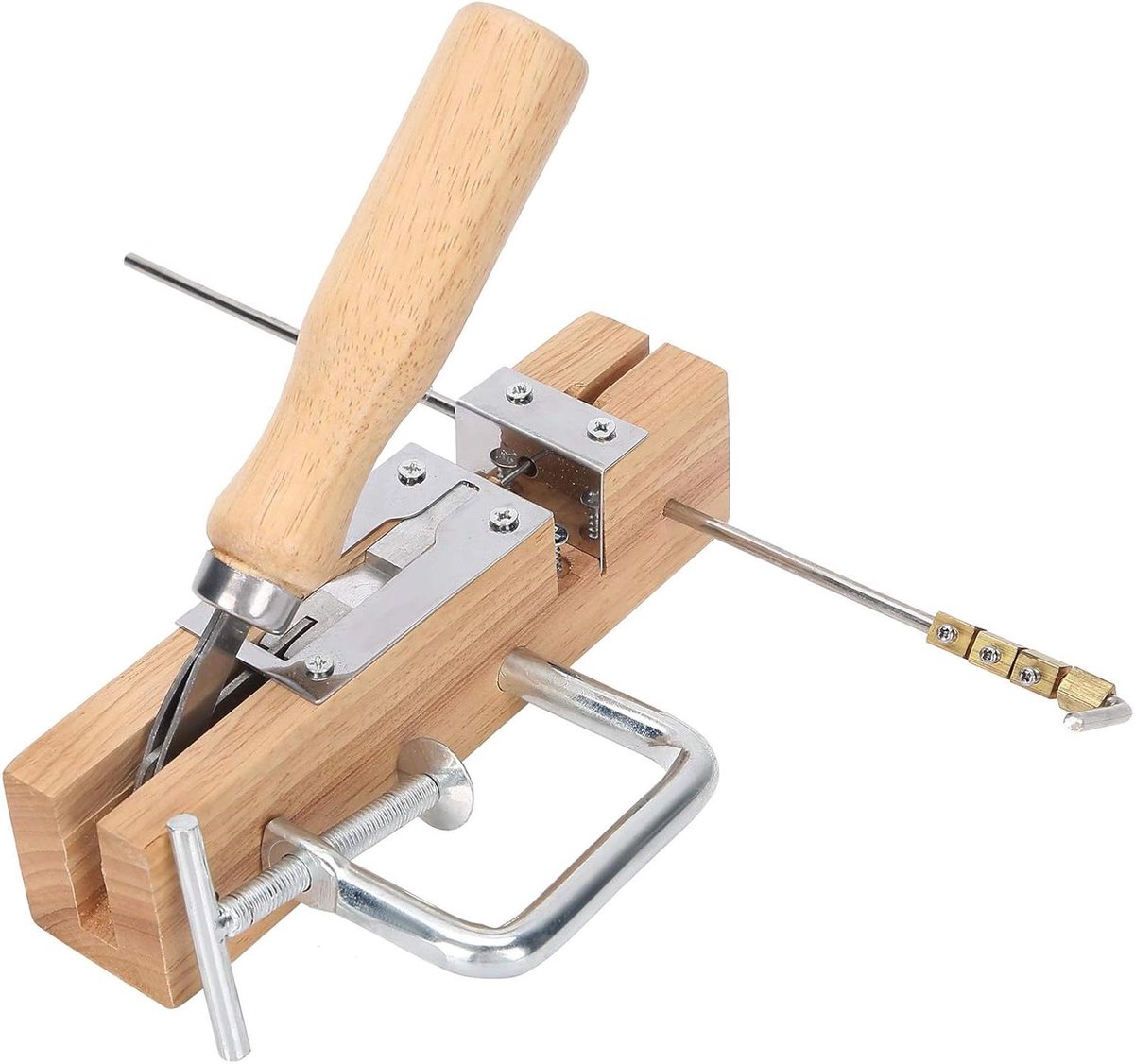 Bijenkorf Frame Werkset - Imker Gereedschap - Bijenteelt Ondersteuning - Ergonomisch Handvat - 33cm Frame Grootte - Natuurlijk