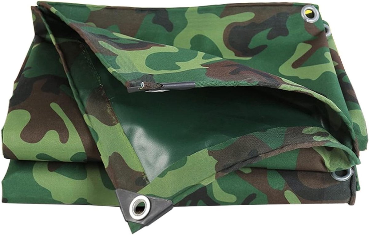 Waterdicht Dekzeil - Camouflage Zeil - Buiten Beschermen - Verdikt Krasbestendig - 2 x 4 Meter - Camouflage