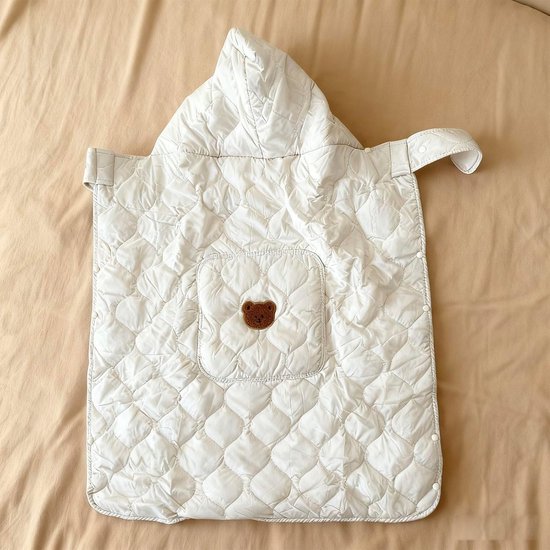 Draagzakhoes - Babycape Kinderwagen - Baby Beschermen - Zachte Katoen - 92.5x71.5cm - Beige — afbeelding 4
