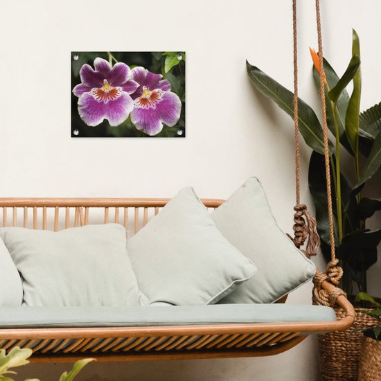 Décoration de Jardin Orchidée sauvage - 40x30 cm - Toile de jardin