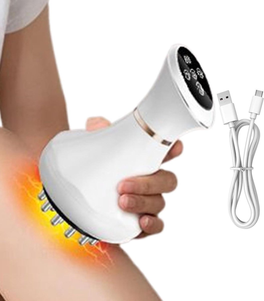 Elektrische Massager - Handheld Massage Apparaat - Spierontspanning - 9 Intensiteitsniveaus - 19 x 162 x 101 cm - Wit