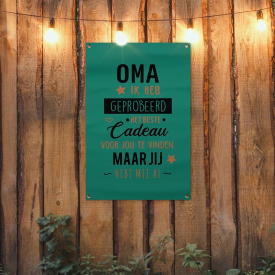 Posters de jardin extérieur Mamie - Citations - Mamie tu m'as déjà - Proverbes - 60x90 cm
