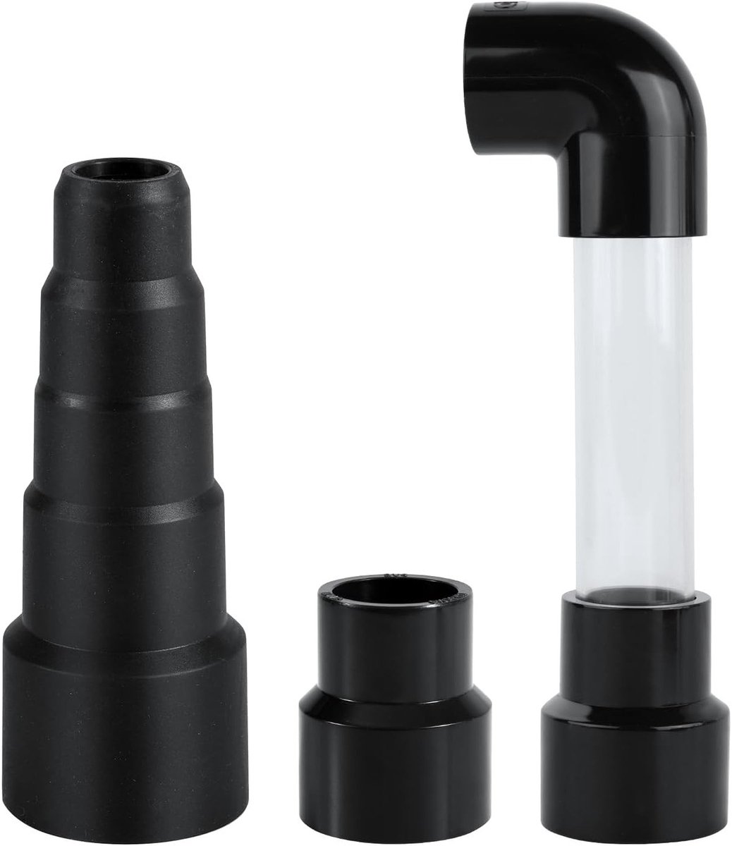 Universele 3-delige natte stofzuiger accessoires voor het reinigen van AC afvoerbuizen, PVC adapter DN25 1 inch voor ontstoppen en evacueren van afvoerleidingen