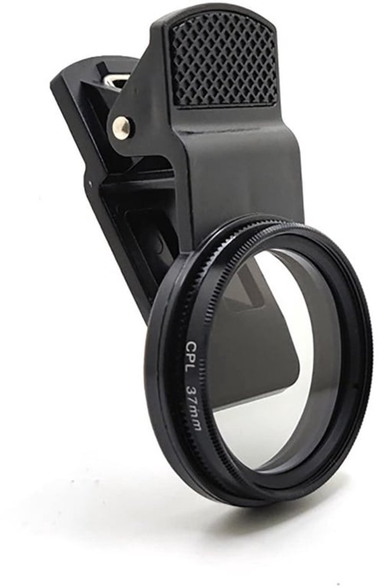 37mm CPL Polarisatiefilter Draagbare Polarisator Camera Lens CPL Mobiele Telefoon Polarisator Universele Clip-On Circulaire Polarisatiefilter voor Reflecterend Licht
