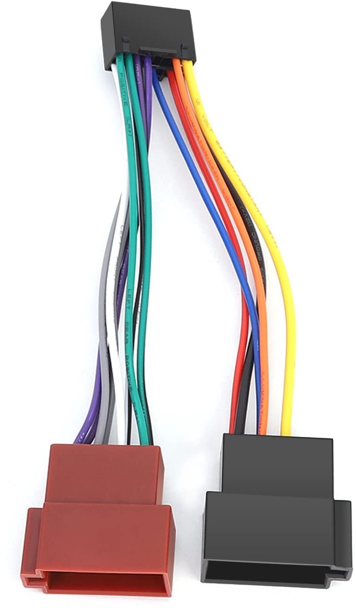 Dailygoods - Dailygoody - ISO Adapter - 16-Pins Auto Stereo Connector - Plug & Play - Geschikt voor Kenwood - Hoge kwaliteit - Betrouwbare verbinding - Ideaal voor