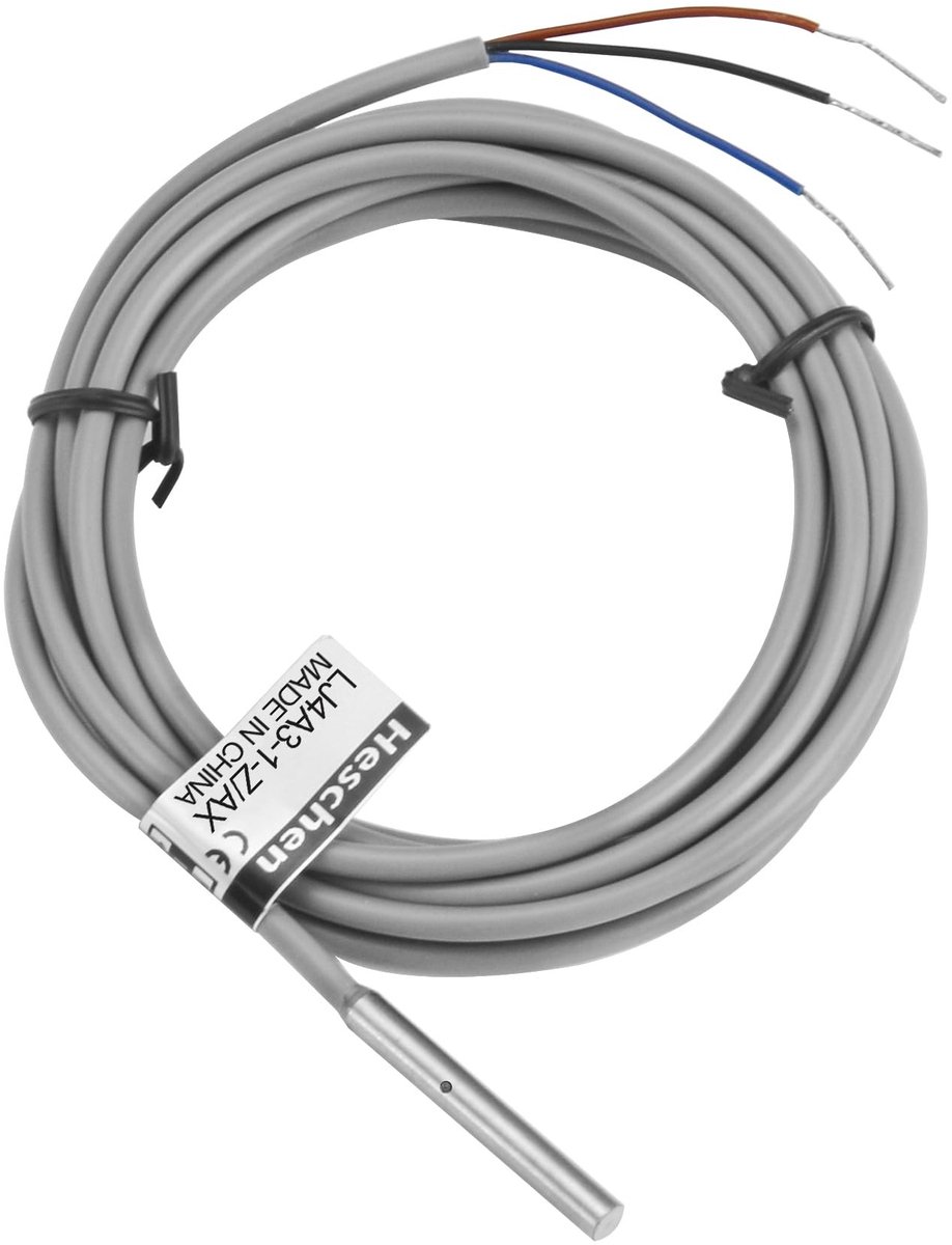 Dailygoody - Inductieve Sensor - Proximity Sensor - 1mm Detectieafstand - Grijs - NC Schakelaar - 10-30VDC - Geschikt voor Magnetische Metalen -