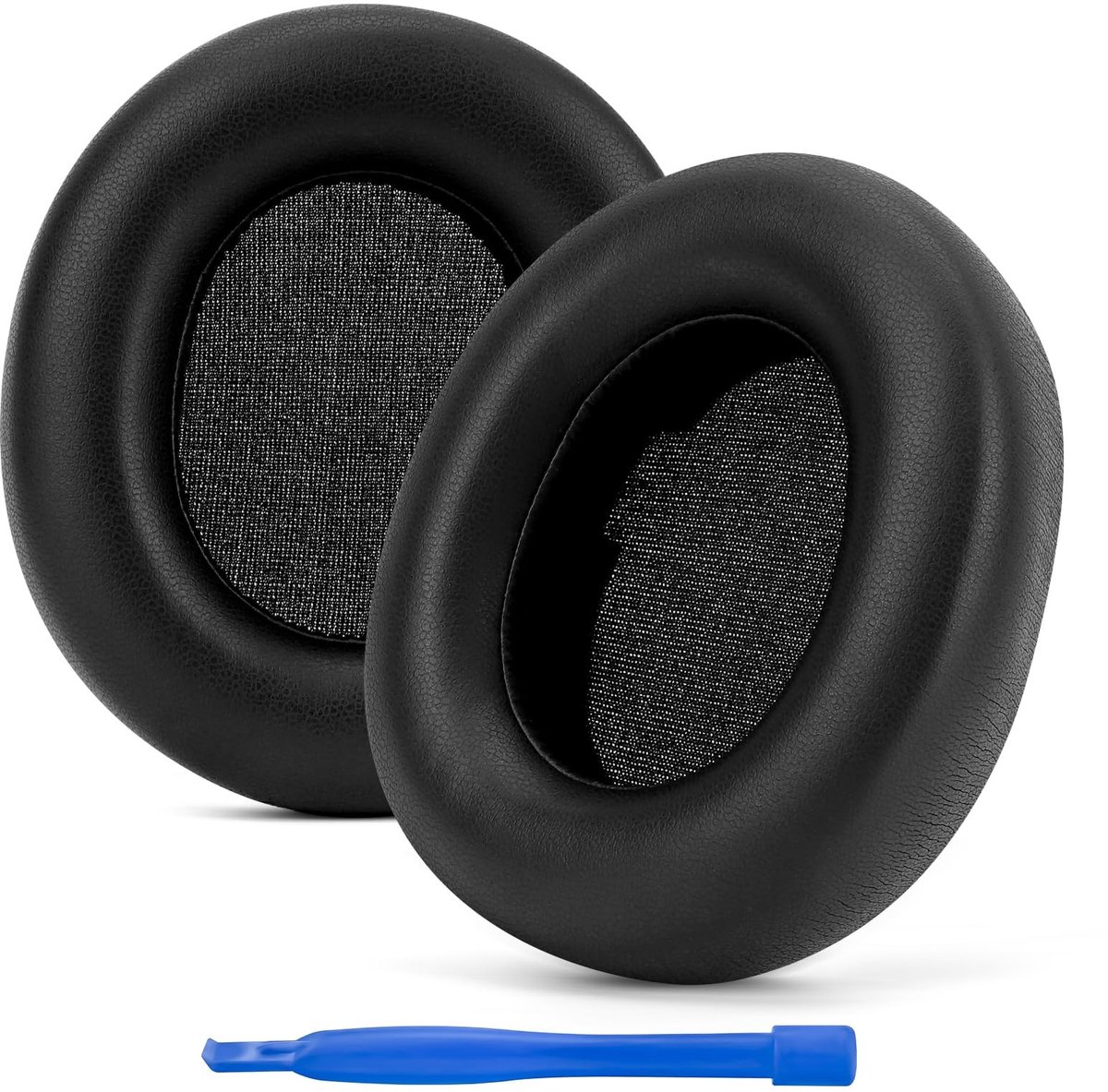 Dailygoody - Vervangende oorkussens - Comfortabele oorkussens - Eiwit leer - Zwart - Hoofdtelefoon oorkussens - Geschikt voor SteelSeries Arctis Nova
