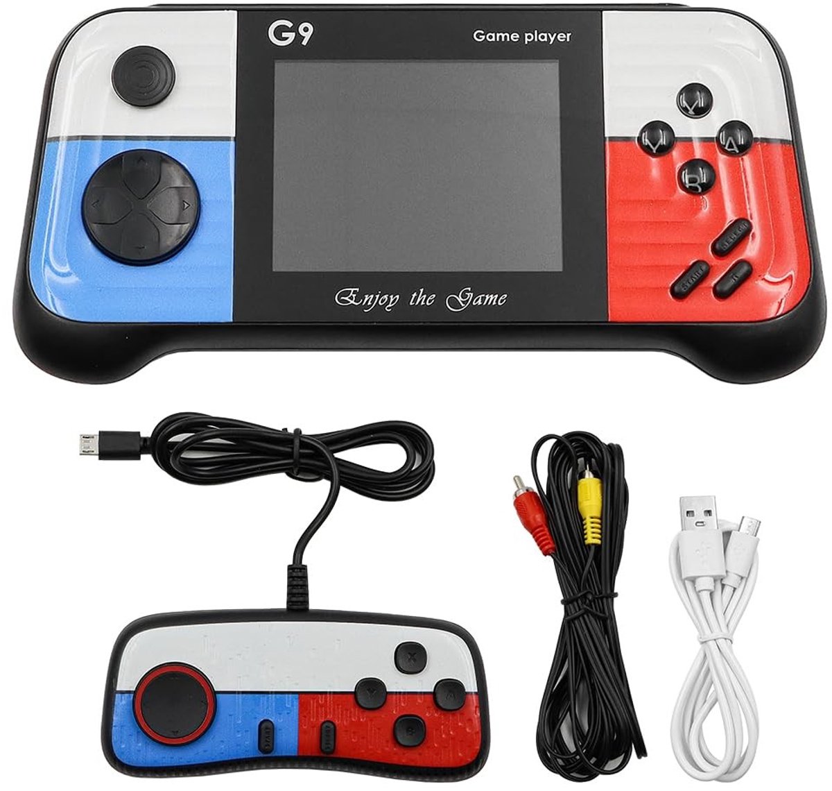 Dailygoods - Dailygoody - Draagbare Gameconsole - Ingebouwde 666 Games - Oplaadbare Handheld - Blauw - Compacte Gaming - Geschikt voor Jong en Oud - Ideaal voor Th...