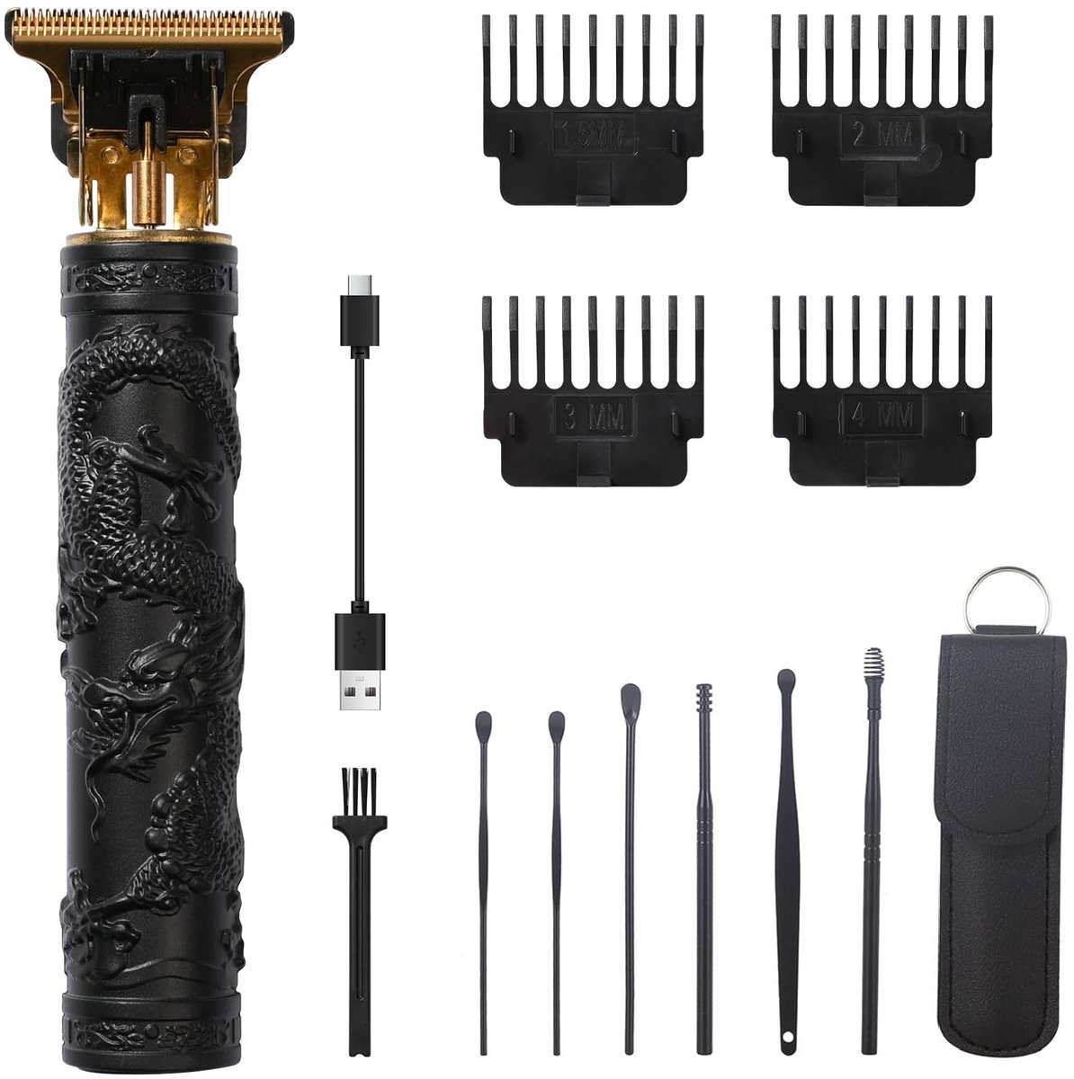 Dailygoods - Dailygoody - Tondeuse - Draadloze Kapper Trimmer - Lichtgewicht en Handig - Earpick Accessoires - Professionele Haarverzorging - Geschikt voor Thuisge