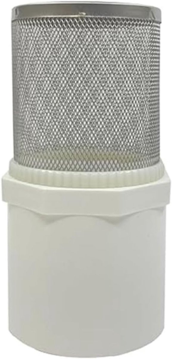 Hoge Druk Tuinslangfilter met 32mm PVC Gaasfilter en RVS Mesh, Ideaal voor Tuinonderhoud en Waterfiltering