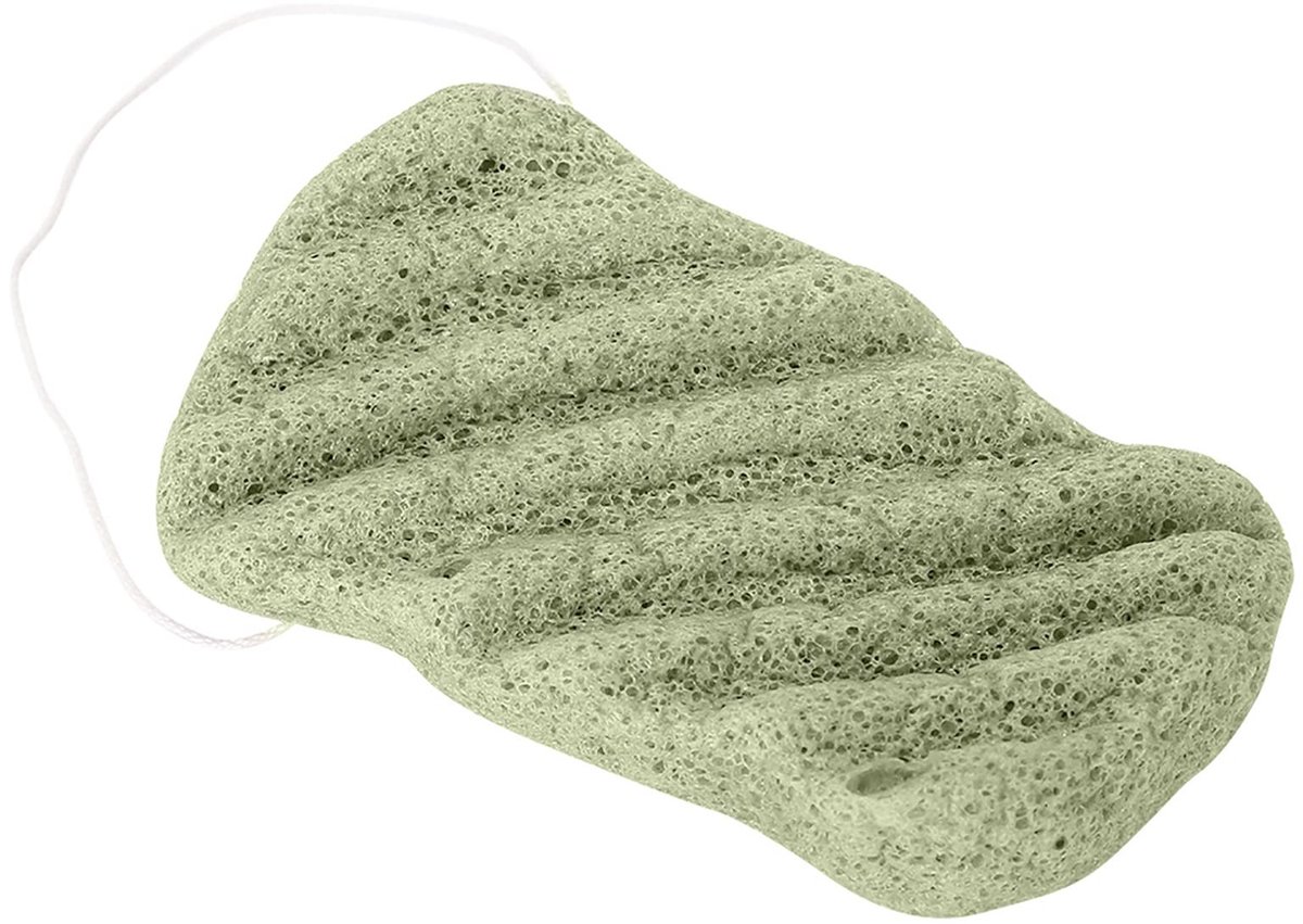 Dailygoods - Dailygoody - Normale Konjac Spons voor het Lichaam - Poriënreiniging - Zacht en Natuurlijke Glans - Geschikt voor Iedereen - Inclusief Schraper - Perf...