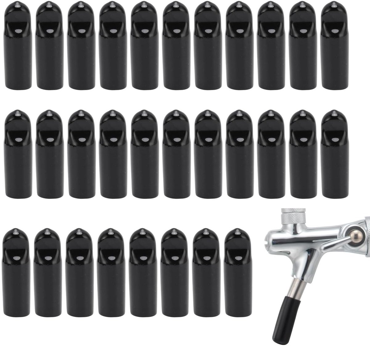 Dailygoods - Dailygoody - Bier Tap Covers - Rubber Deksel voor Keg Tap - Bescherming tegen Stof en Verontreiniging - 30 Stuks - Tap Covers - Ideaal voor Feestjes -.
