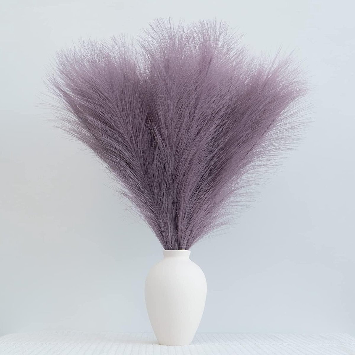 30 Stuks Kunstmatige Pampasgras Lilac (55cm) - Droogbloemen Decoratie voor Vazen - Boho Bloemen en Planten voor Woonkamer, Tafelversiering en Bruiloft