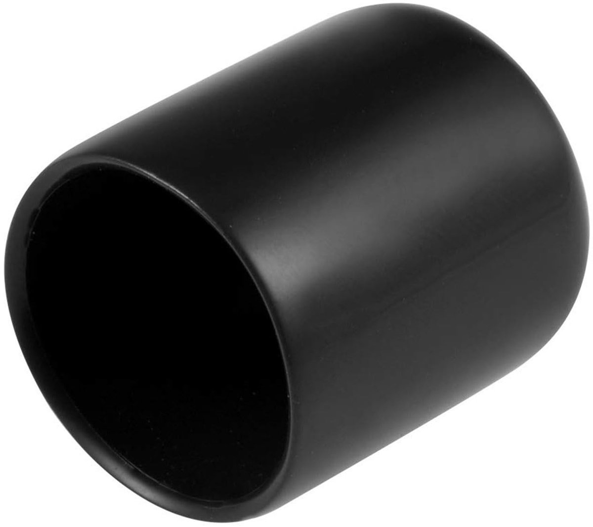 Dailygoody - Zwarte rubberen eindkappen - Flexibel en duurzaam - 20 mm binnendiameter - Bescherming voor schroeven en kabels - Set van 20 stuks - Gesc.