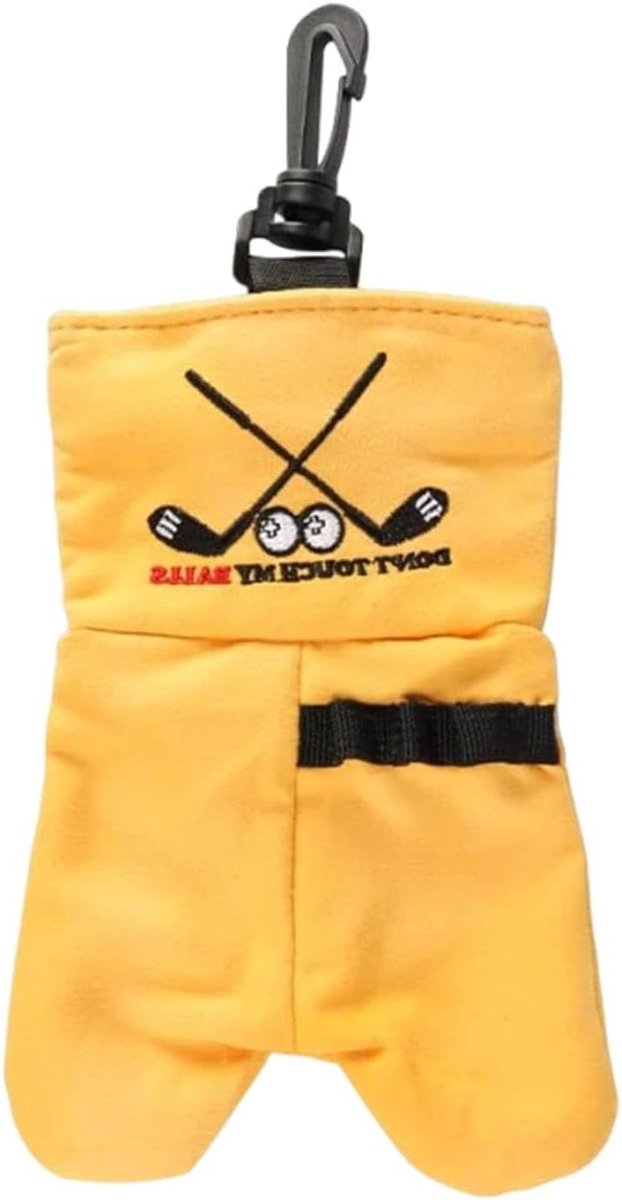 Grappige golfgeschenken voor golfliefhebbers, opbergzakje voor golfballen, gepersonaliseerde tas met haak en lus, ideaal voor vader en echtgenoot