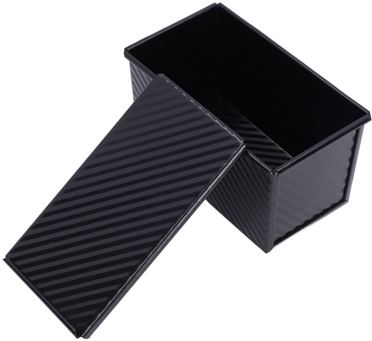 Dailygoody - Broodpannen - Toast broodbakvorm - Koolstofstaal - Zwart - Anti-aanbak brood bakvormen - Voor thuiskeuken - 21,5 x 12 x 11,2 cm