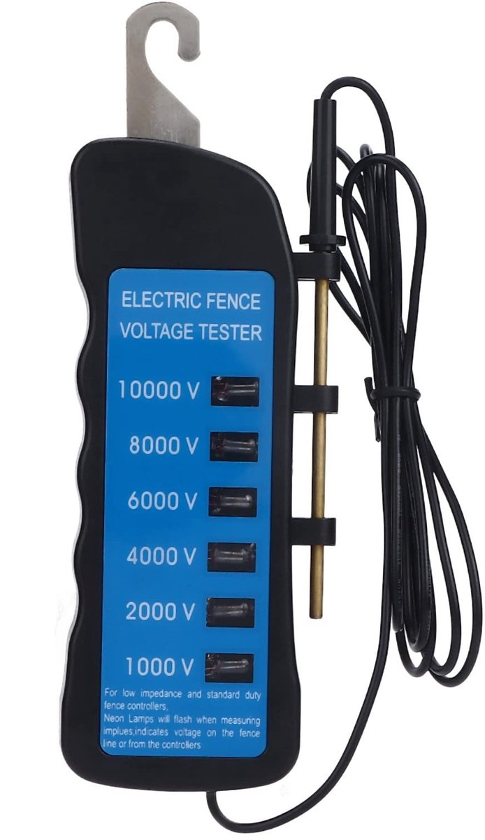 Dailygoods - Dailygoody - Elektrische He hekkentestmeter - Waterdichte Voltmetertester - tot 10.000 V - Veiligheid - Nauwkeurigheid - Digitale metingen - Ideaal vo..