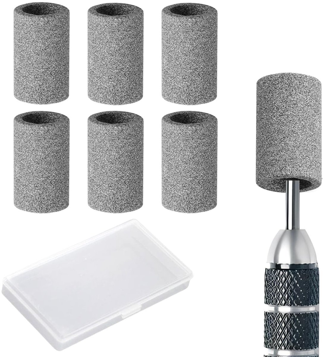 Dailygoods - Dailygoody - Set van 6 ronde dartsharpers voor het slijpen van metalen dartpunten