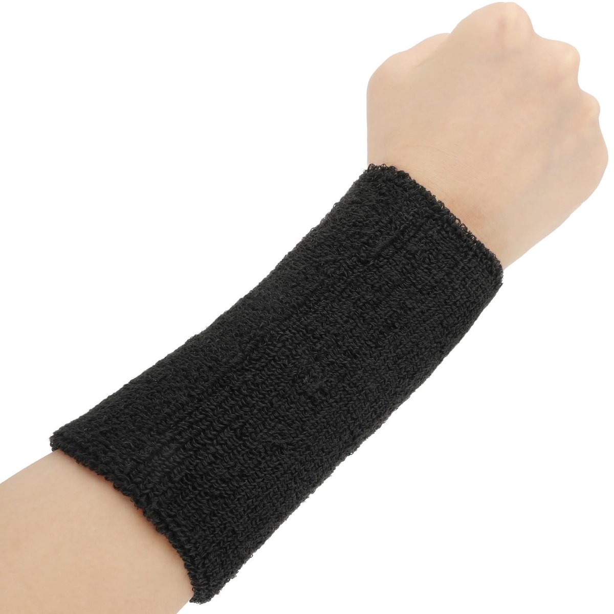 Dailygoods - Dailygoody - Polszweetbandjes - Elastische Sportpolsbanden - Zweetabsorptie - 15,2 cm - Katoenen Polsbanden - Geschikt voor Voetbal, Basketbal, Tennis