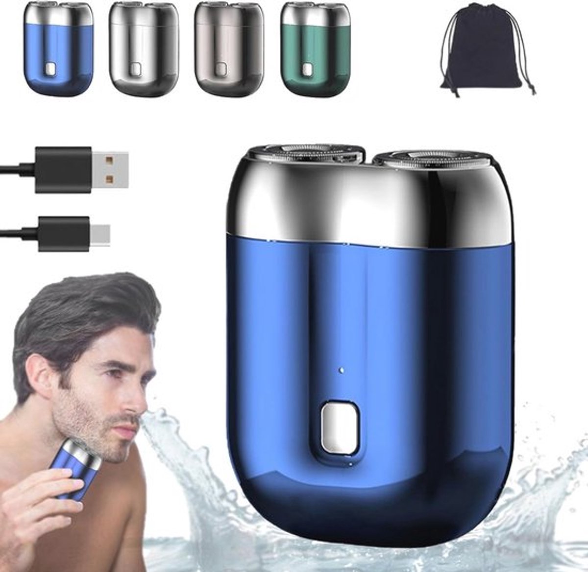 Pocket scheerapparaat - compact en waterdicht mini-scheerapparaat voor mannen