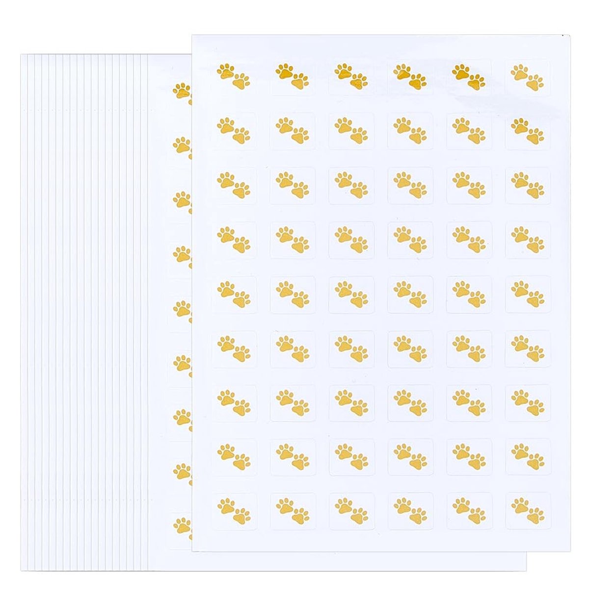 Dailygoods - Dailygoody - Planner Stickers - Pootafdruk Stickers - Waterdicht papier - Kittens - Decoratie voor agenda - Huisdieren - Goud