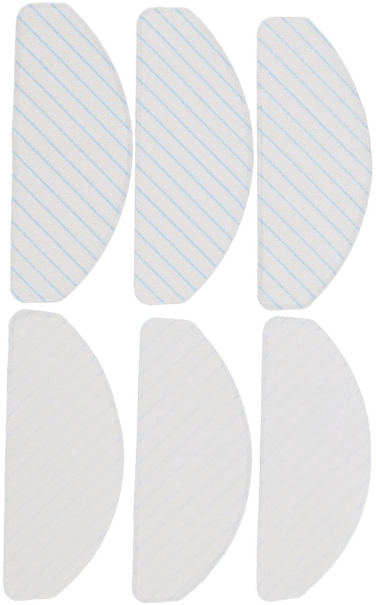 Dailygoods - Dailygoody - Mop Pads voor Vac 2 Pro - Vervangende Dweildoeken - Verbeterde Reiniging - 6 Stuks - Duurzaam en Effectief - Geschikt voor Vac 2 Pro - Ac