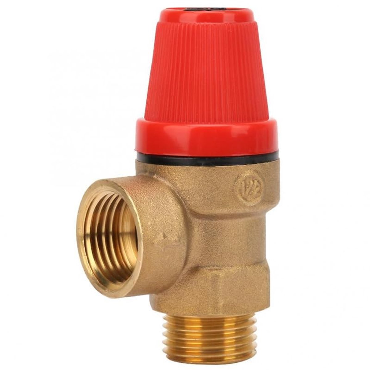 Dailygoods - Dailygoody - Veiligheidsventiel - Messing 1/2 inch - Lekvrij en Duurzaam - Voor Verwarmingssystemen - Betrouwbaar en Veilig - Geschikt voor Verwarming...