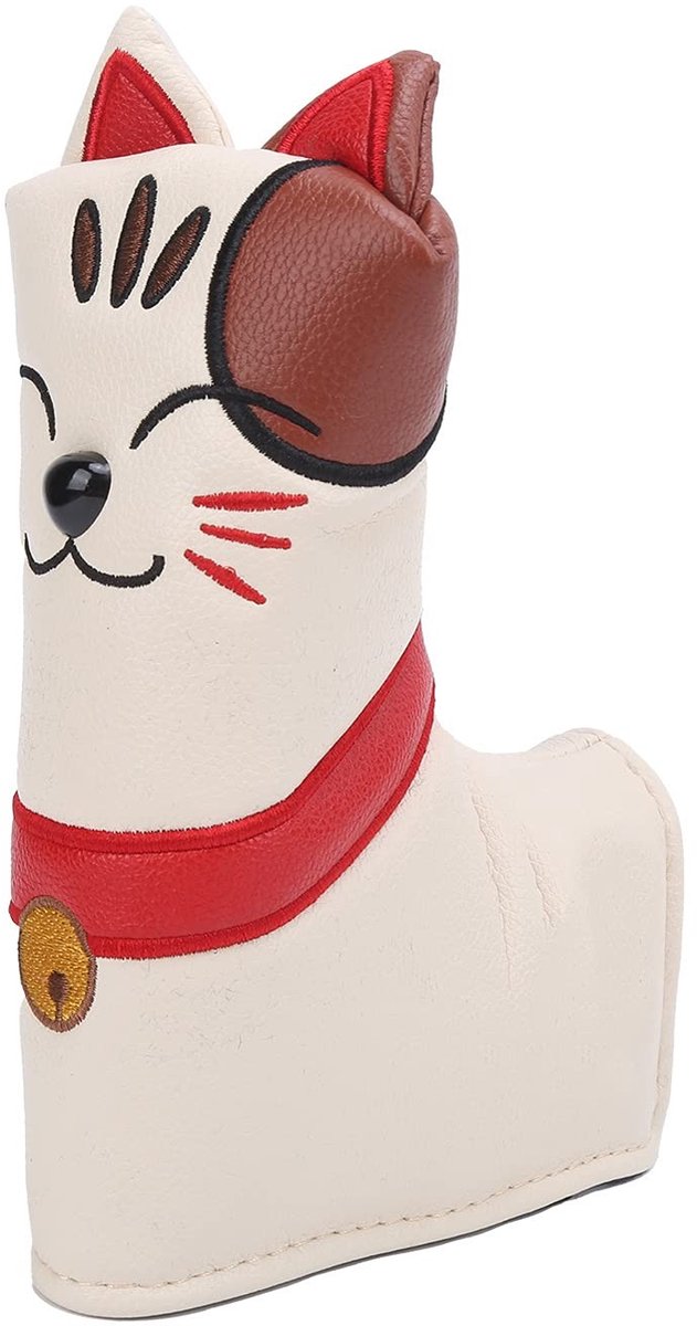 Dailygoods - Dailygoody - Golf Putter Head Covers - Cat Lucky Club - Uniek magneetontwerp - L Type - Golf Ijzer - Bescherming voor golfclubs - Schattige gelukskat ..