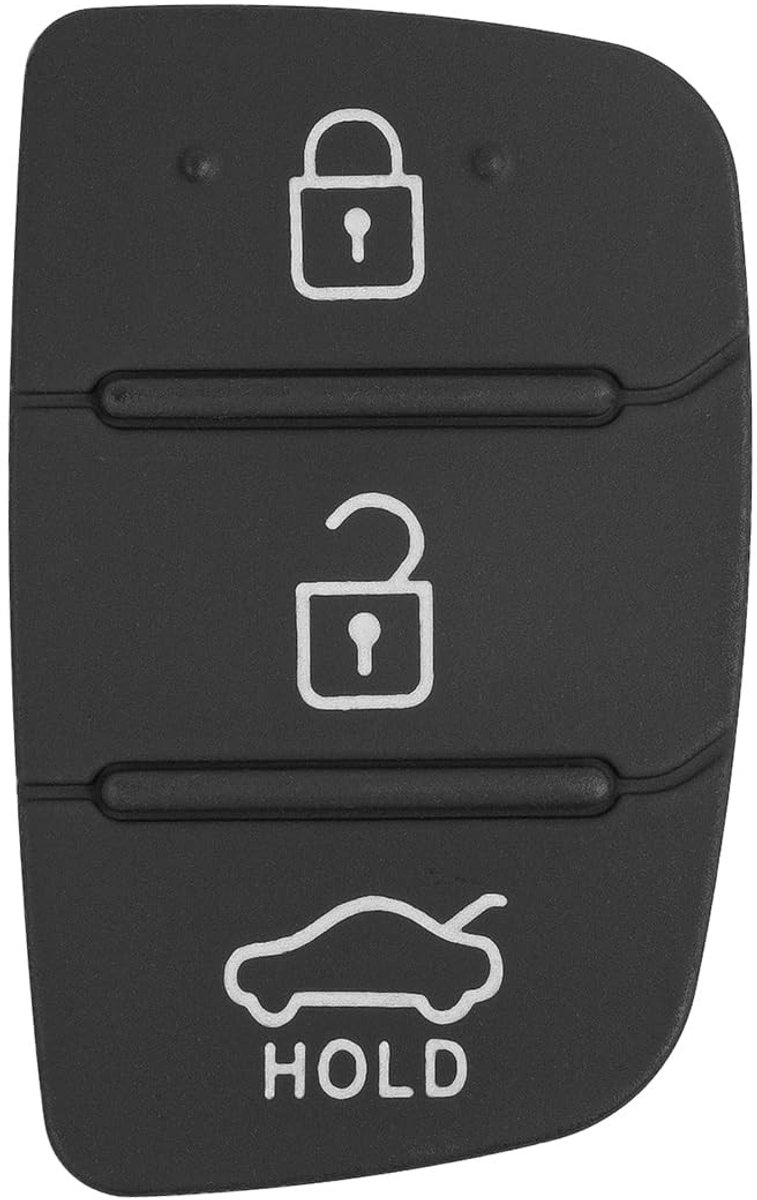 Dailygoods - Dailygoody - Autosleutel Toetsenbord - 3 Knoppen - Perfecte Pasvorm - Kunststof - Geschikt voor Hyundai - Duurzaam en Slijtvast - Ideaal voor Hyundai ...