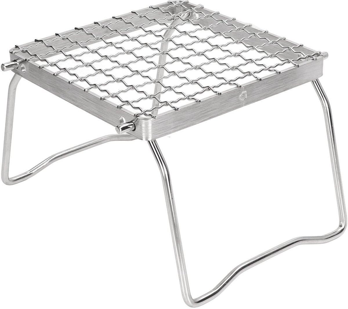 Dailygoods - Dailygoody - Inklapbare BBQ-grillrek - Roestvrijstalen mini-barbecue - Ideaal voor picknicks - Compact en draagbaar - Geschikt voor outdoor en ca