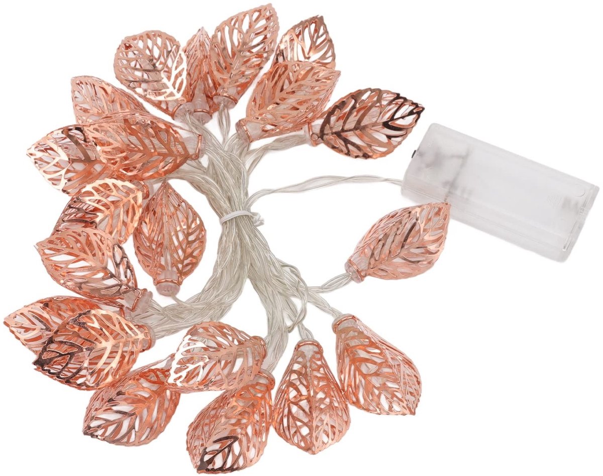 Dailygoods - Dailygoody - LED Rozenlichtjes - Sfeervolle Verlichting - Roségoud - Batterij Aangedreven - Valentijnsdag Decoratie - Perfect voor Slaapkamer en Feest