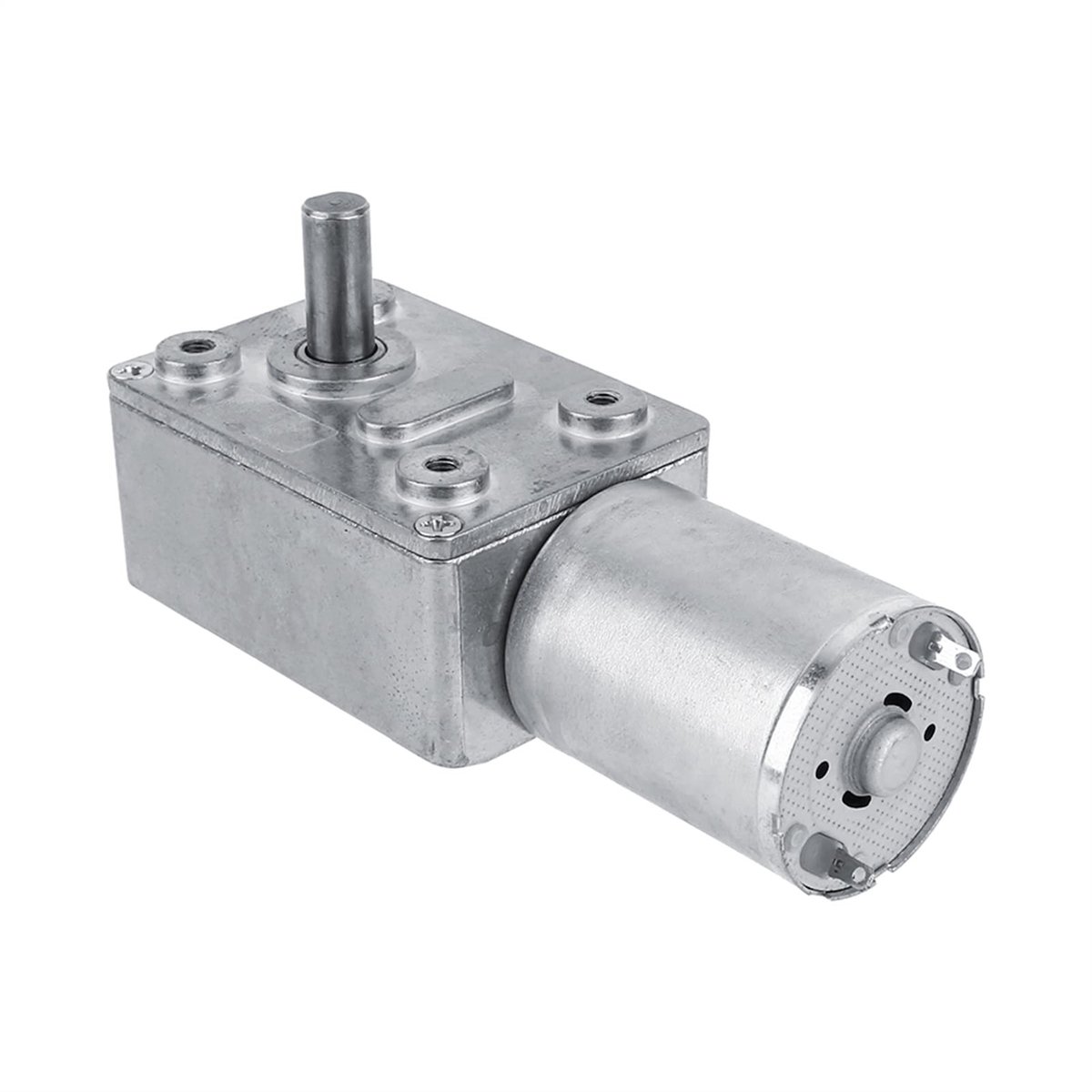 Dailygoods - Dailygoody - Hoge Koppel Wormmotor - 12V DC Motor met Terugloopfunctie - 5RPM - Ideaal voor Robotica - Duurzaam en Betrouwbaar - Geschikt voor DIY pro