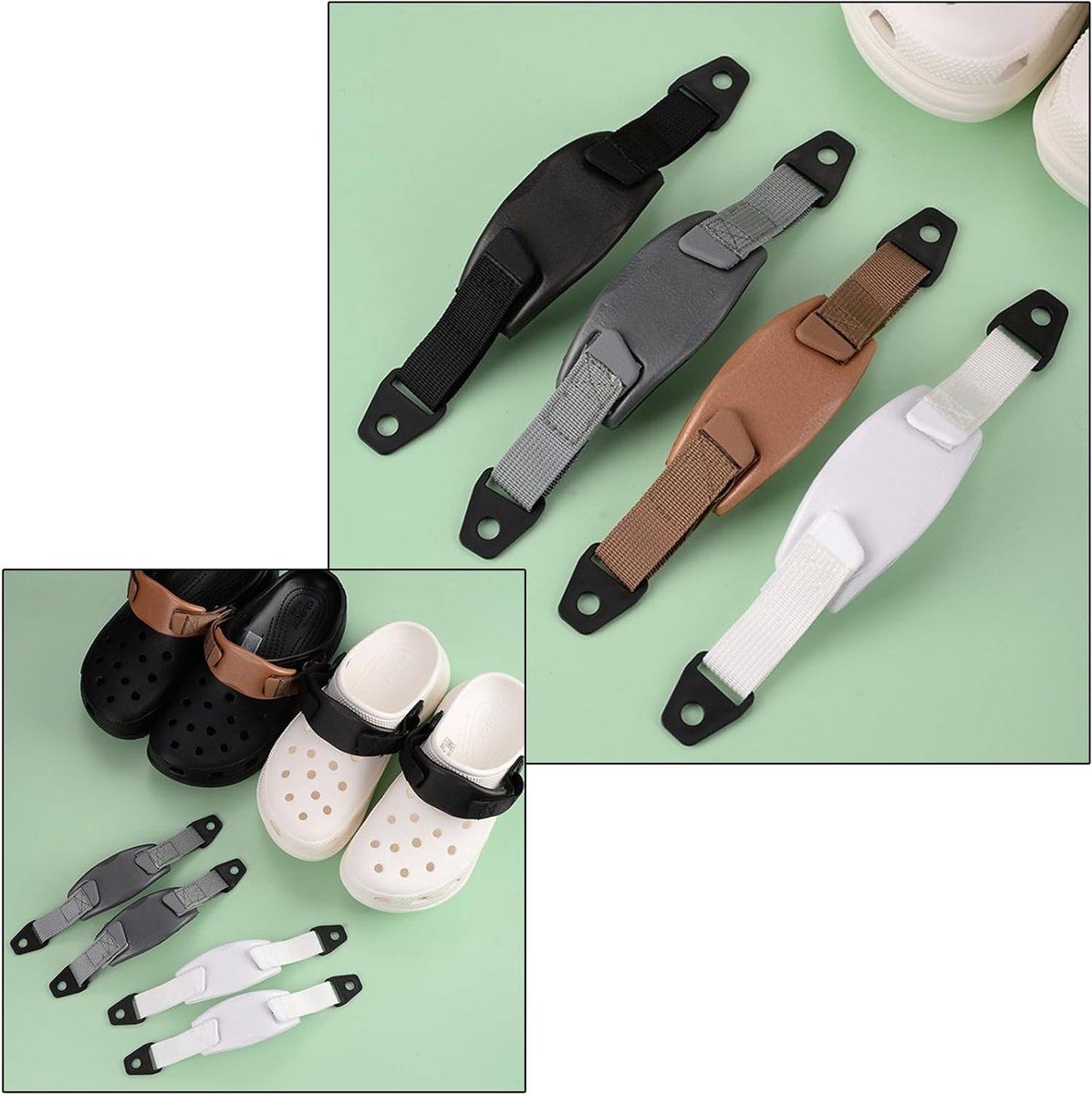 Verstelbare Gat Schoenen Terug Band - Canvas Verwijderbare Veters met Vaste Gesp voor Comfort en Stijl 23.3cm/33.7cm