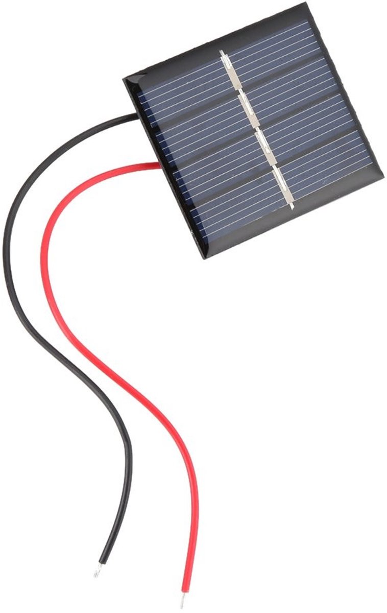 Dailygoods - Dailygoody - Polycrystalline Mini Solar Panel - 0.36W 2V Zonnepaneel voor Oplaadbare Batterijen - Ideaal voor DIY Projecten - Compact formaat - Eenvo