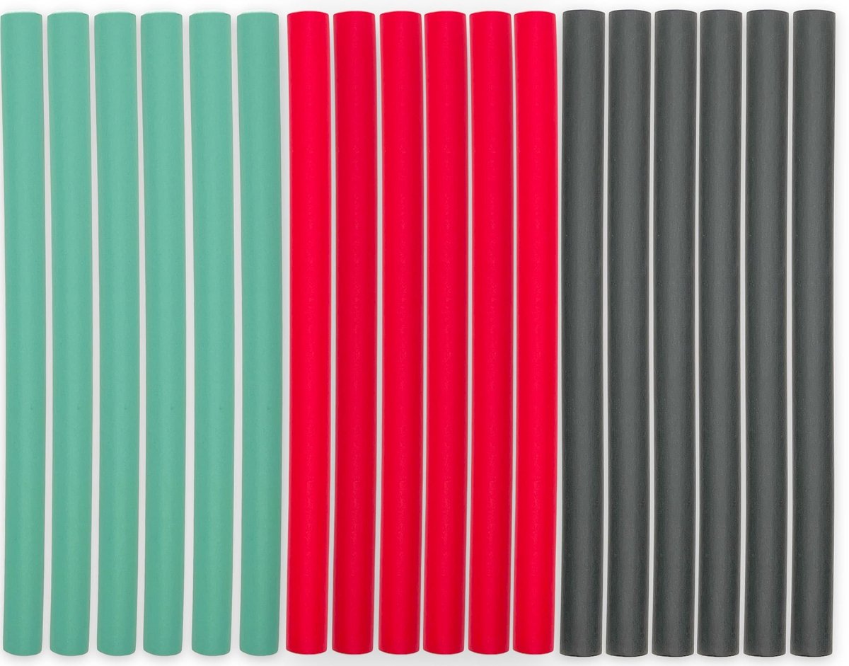 Dailygoods - Dailygoody - Papilottenwikkelaars - Krullend haar - Krullen zonder hitteschade - Meerkleurig - Kappersbenodigdheden - Voor alle haartypes - Set van 18..