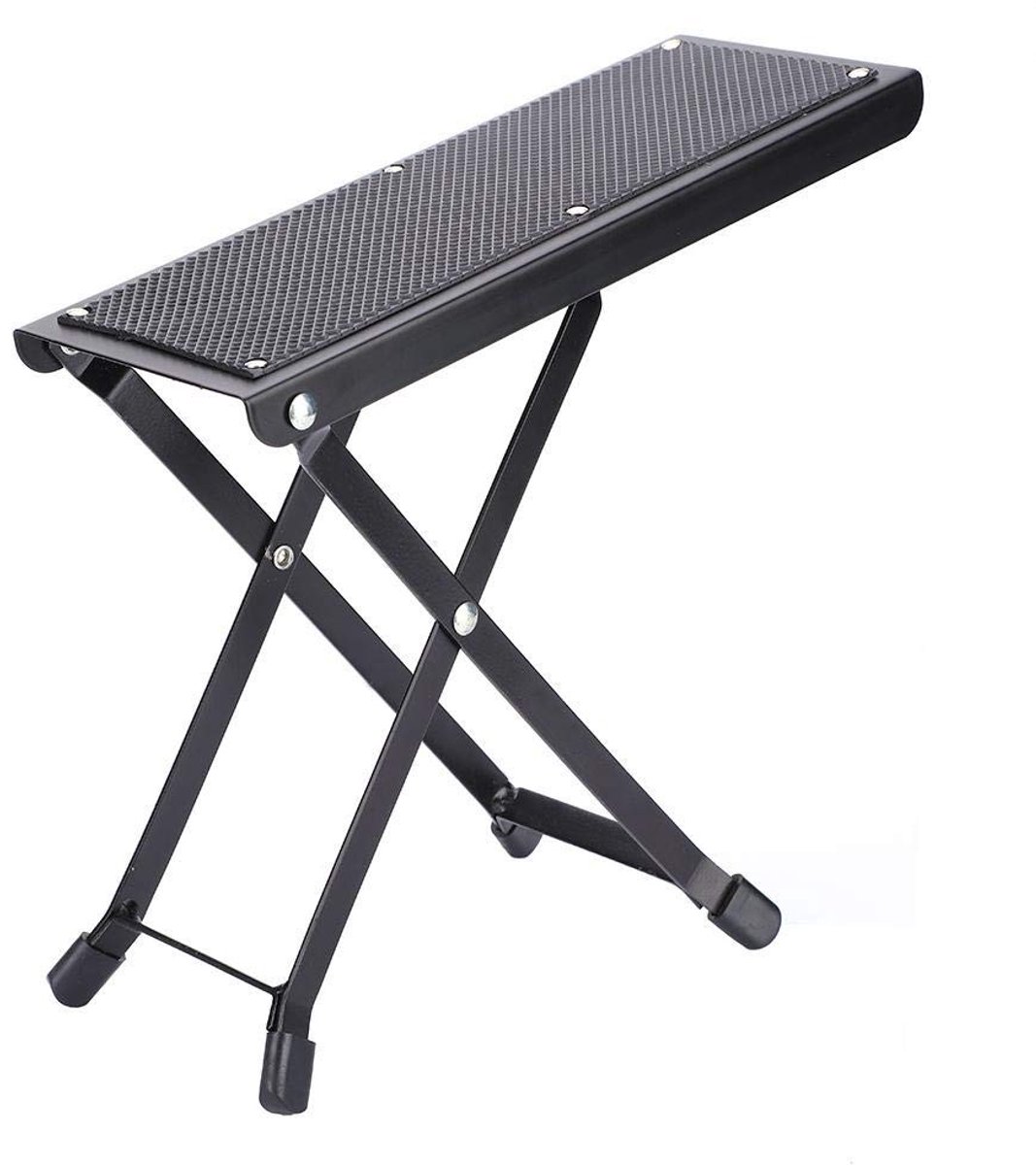 Dailygoods - Dailygoody - Verstelbare Gitaarvoetkruk - Antislip - Stevige Opbouw - Hoogte Verstelbaar - Gitaar Voetsteun - Voor Muzikanten