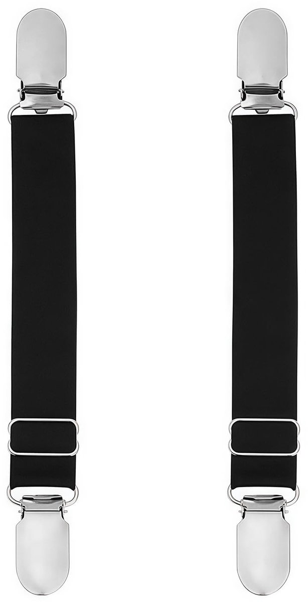 Dailygoods - Multifunctionele Jarretelgordel - Verstelbare Kousenriem - Comfortabel en Duurzaam - Zwart of Wit - Elastische Kousenhouder - Voor Dames