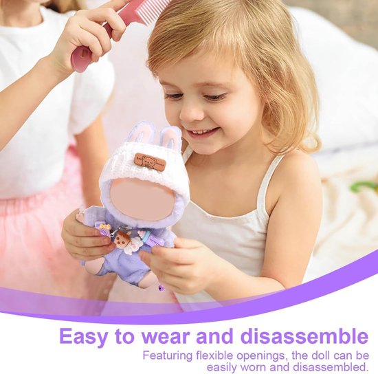 17 cm poppenkleding, poppenaccessoires, poppenkleding voor pluche poppen — afbeelding 4